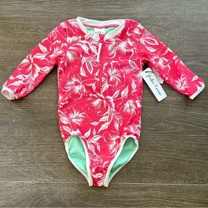 Feather 4 Arrow Sun Seeker Surf Suit - Size 3T Hot Coral NEW!